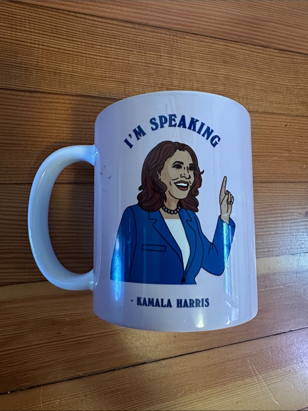 White Ceramic Political Quote Coffee Mug